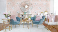 Mermaid Dreams - Wohnzimmer-Lounge in Rosa & Türkisblau - Looks