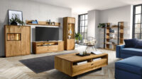 Wohnzimmer Komplett-Set A Olinda, -teilig, Farbe: Natur, Eiche